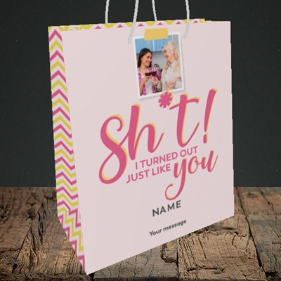 Picture of Just Like You!, Mother's Day Design, Medium Portrait Gift Bag