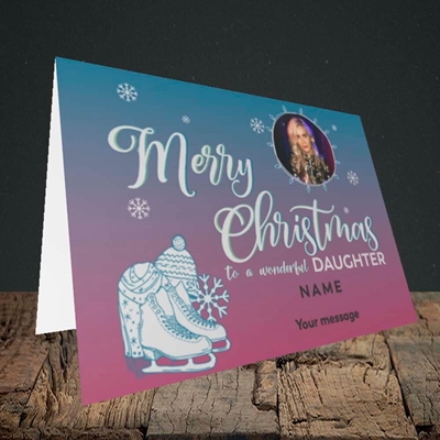 Picture of Wonderful Daughter, Christmas Design, Landscape Greetings Card