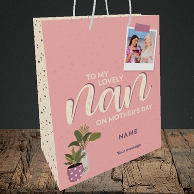 Picture of Lovely Nan, Mother's Day Design, Medium Portrait Gift Bag