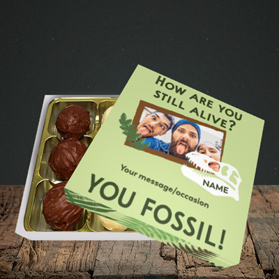 Picture of Fossil, Birthday Design, Choc 9