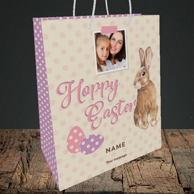 Picture of Spotty Hoppy Easter, Easter Design, Medium Portrait Gift Bag