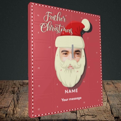 Picture of Father Christmas Mask, Truffle Advent Calendar