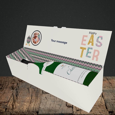 Picture of Happy Walking Egg, Easter Design, Lay-down Bottle Box
