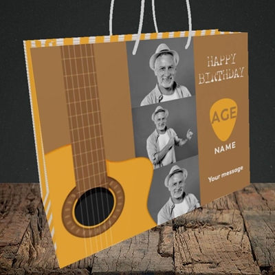 Picture of Acoustic Age, Birthday Design, Medium Landscape Gift Bag