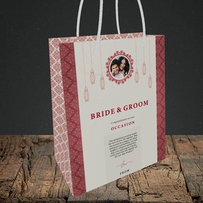 Picture of Moroccan Influences Red B&G, Wedding Design, Small Portrait Gift Bag