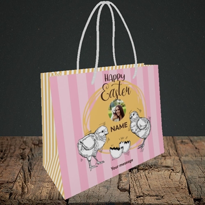 Picture of Little Chicks, Easter Design, Small Landscape Gift Bag