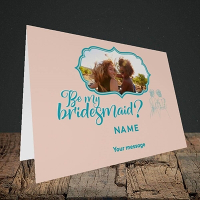 Picture of Be My Bridesmaid, Wedding Design, Landscape Greetings Card