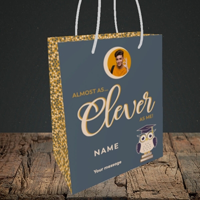 Picture of Clever as Me, Graduation Design, Small Portrait Gift Bag