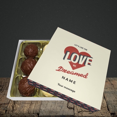 Picture of let's live the love (Without Photo), Valentine Design, Choc 9