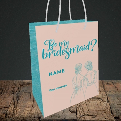 Picture of Be My Bridesmaid(Without Photo), Wedding Design, Small Portrait Gift Bag