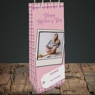 Picture of 2. Polaroid(Chequer), Mother's Day Design, Bottle Bag