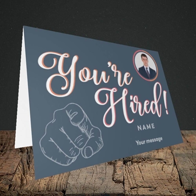Picture of You're Hired, New Job Design, Landscape Greetings Card