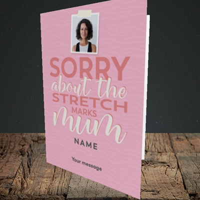 Picture of Stretch Marks, Mother's Day Design, Portrait Greetings Card