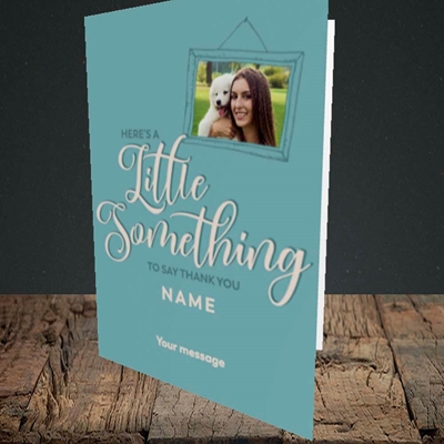 Picture of A Little Something, Thank You Design, Portrait Greetings Card
