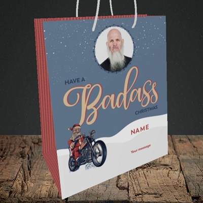 Picture of Badass, Christmas Design, Medium Portrait Gift Bag
