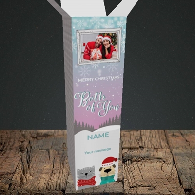 Picture of Both Of You, Christmas Design, Upright Bottle Box