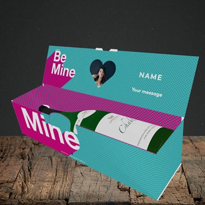 Picture of Always be Mine (type), Valentine's Design, Lay-down Bottle Box