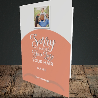 Picture of Made You Lose Hair, Father's Day Design, Portrait Greetings Card