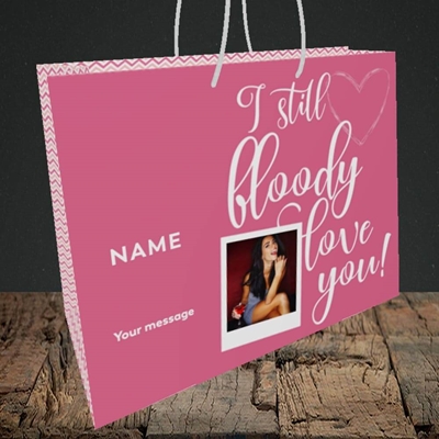 Picture of I Still Bloody Love You, Anniversary Design, Medium Landscape Gift Bag