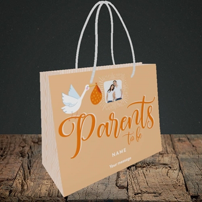 Picture of Parents To Be, Pregnancy Design, Small Landscape Gift Bag