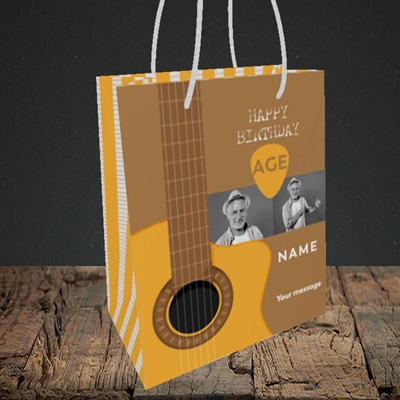 Picture of Acoustic Age, Birthday Design, Small portrait Gift Bag