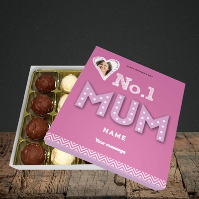Picture of No.1 Mum (In Lights), Mother's Day Design, Choc 16