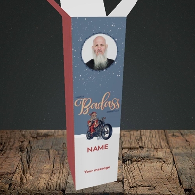 Picture of Badass, Christmas Design, Upright Bottle Box