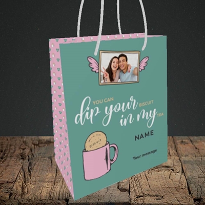 Picture of Dip Your... In My, Valentine's Design, Small Portrait Gift Bag