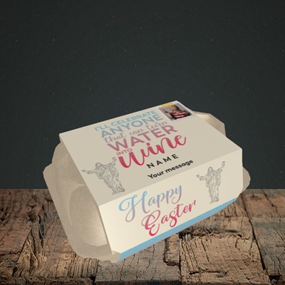 Picture of Water To Wine, Easter Design, 6 Egg Box