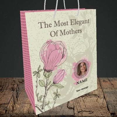 Picture of Elegant Mothers, Mother's Day Design, Medium Portrait Gift Bag