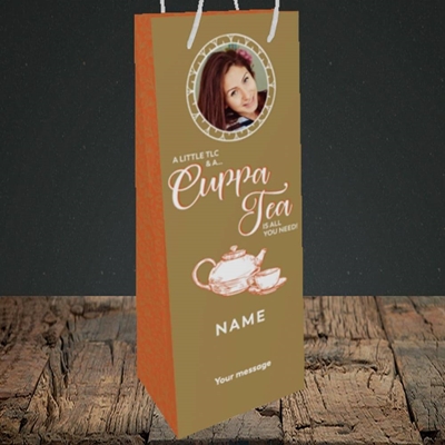 Picture of Cuppa Tea, Get Well Soon Design, Bottle Bag