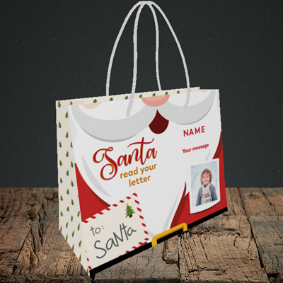 Picture of Santa's Letters, Christmas Design, Small Landscape Gift Bag