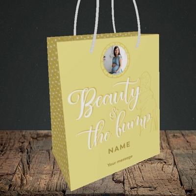 Picture of Beauty & The Bump, Pregnancy Design, Small portrait Gift Bag