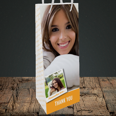 Picture of Photo, Thank You Design, Bottle Bag