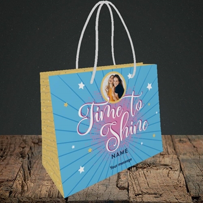 Picture of Time To Shine, Good Luck Design, Small Landscape Gift Bag