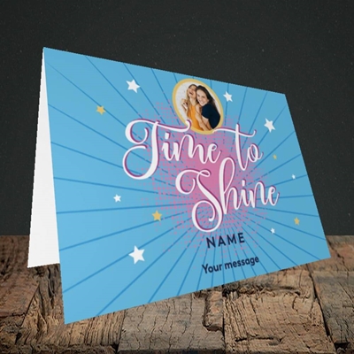 Picture of Time To Shine, Good Luck Design, Landscape Greetings Card