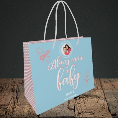 Picture of Along Came A Boy, New Baby Design, Small Landscape Gift Bag