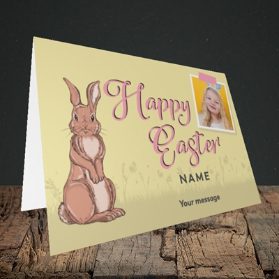 Picture of Spring Bunny, Easter Design, Landscape Greetings Card