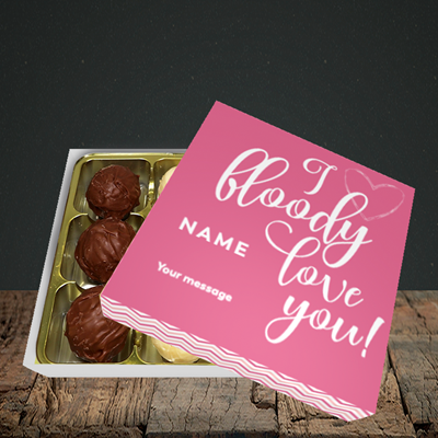 Picture of I Bloody Love You(Without Photo), Valentine's Design, Choc 9