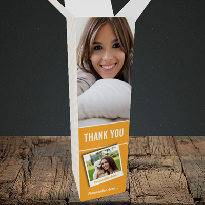 Picture of Photo, Thank You Design, Upright Bottle Box