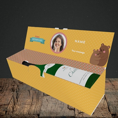 Picture of Mummy You Are The Best Bear, Mother's Day Design, Lay-down Bottle Box