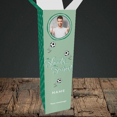 Picture of He Shoots He Scores, Pregnancy Design, Upright Bottle Box
