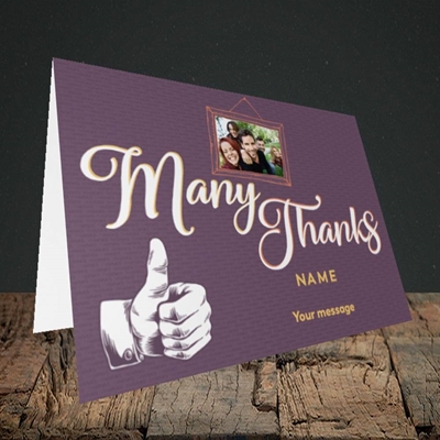 Picture of Many Thanks, Thank You Design, Landscape Greetings Card
