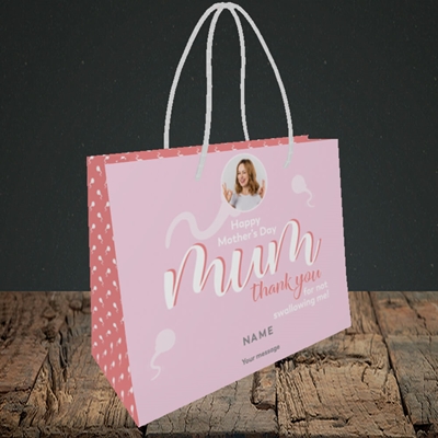 Picture of Not Swallowing, Mother's Day Design, Small Landscape Gift Bag