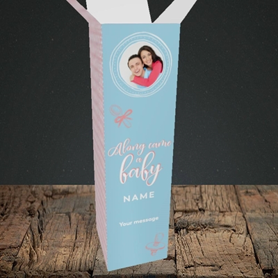 Picture of Along Came A Boy, New Baby Design, Upright Bottle Box