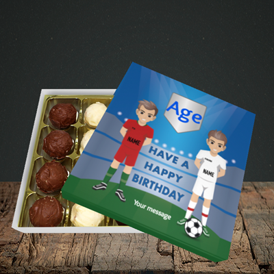 Picture of Football, (Without Photo and editable age) Birthday Design, Choc 16