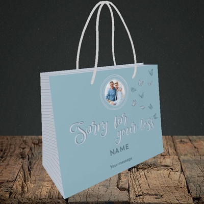 Picture of Butterflies, Thinking of You Design, Small Landscape Gift Bag