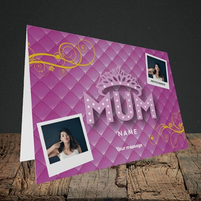 Picture of Bestest Mum, Mother's Day Design, Landscape Greetings Card
