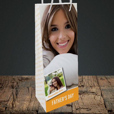 Picture of Photo, Father's Day Design, Bottle Bag