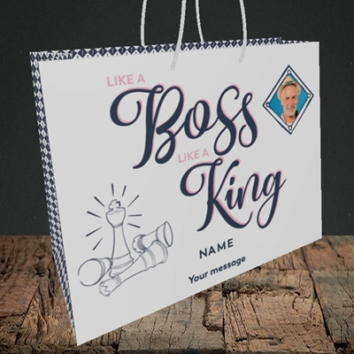 Picture of Like A Boss, Celebration Design, Medium Landscape Gift Bag